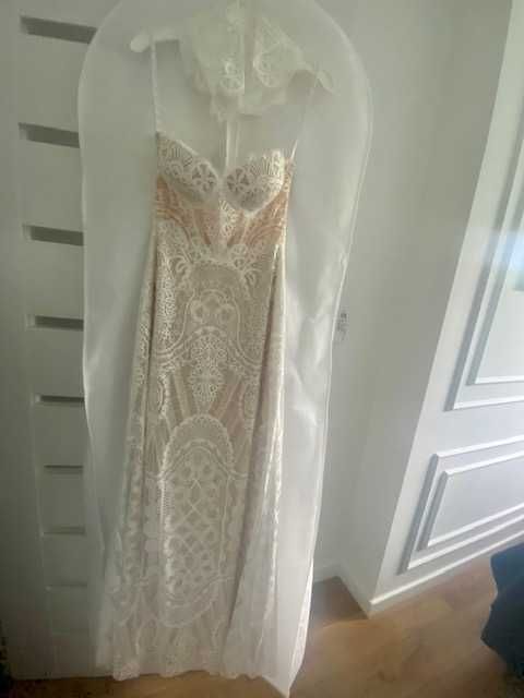 PIĘKNA SUKNIA ŚLUBNA BOHO - Gala Funkja stan idealny