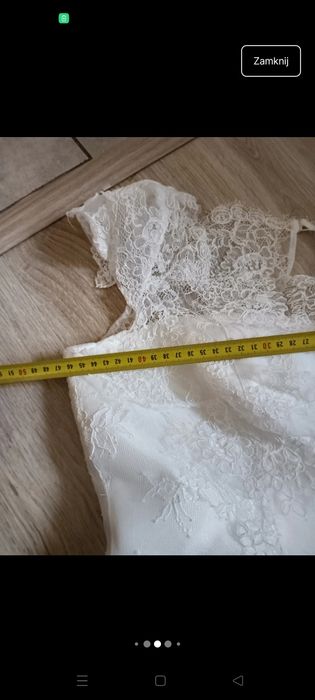 Krótka suknia ślubna Boho XL L 44 46