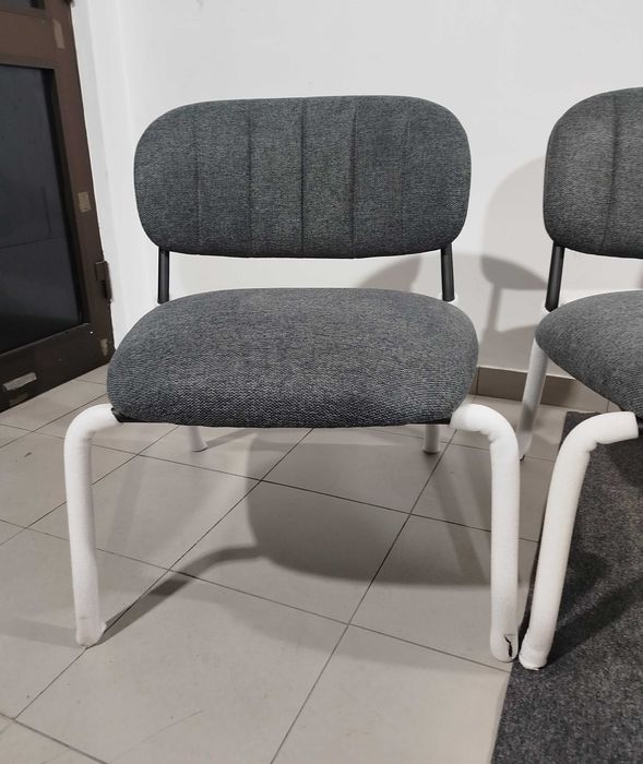 4 Cadeiras Lounge FelizJolien Lounge Chair Cinzenta Preta Nova