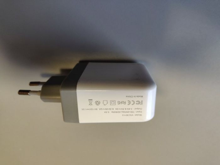 Carregador usb vinsic quick charger 3.0 qc3.0