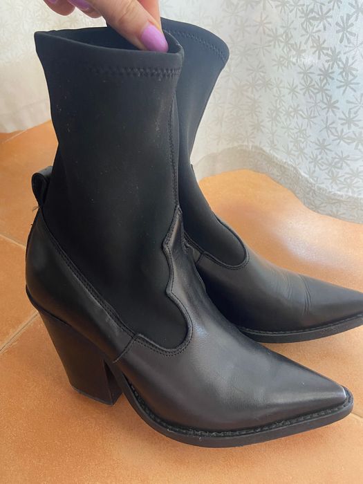 Botas preta Mango
