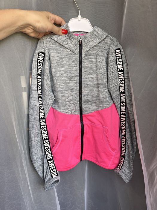 Спортивна кофта  H&M sport 110-116 на дівчинку 4-6років кофта на замку