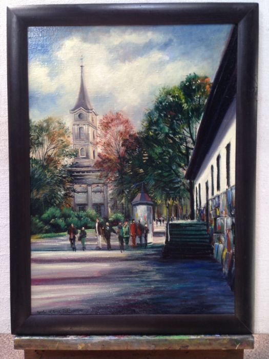 Obraz olejny na płótnie, Wisła