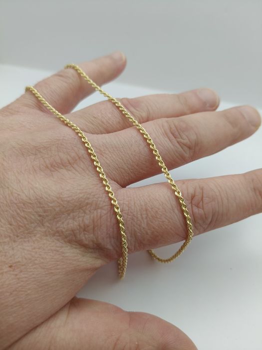 Złoty Łańcuszek Kordel 50cm Pr.585 Nowy Zapraszamy