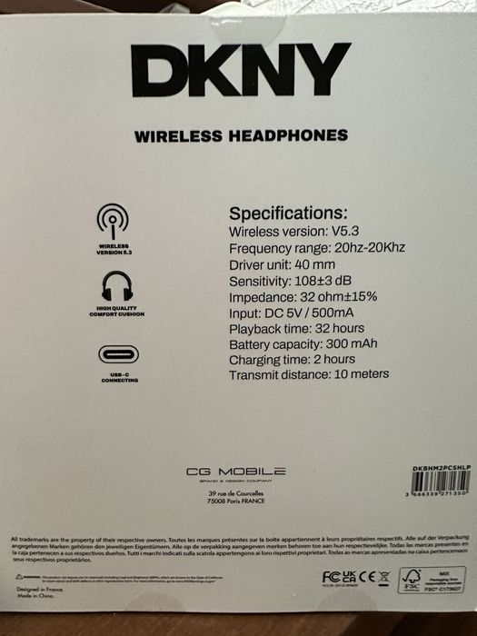 Headphones DKNY originais