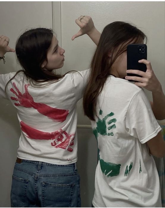 Парна футболка для закоханих,друзів• з відбитками