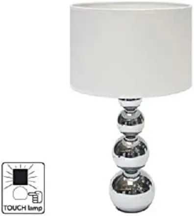 настільна лампа біла з абажуром для спальні тумби сучасна