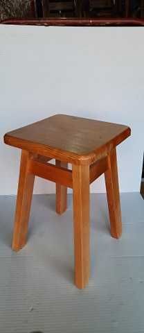 Nowe Taborety drewniane wysokości 45 cm stołki kuchenne SOLIDNE