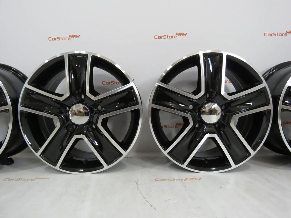 Jantes Autocaravana Carga 1250 kgs 15 x 6.5 et 45 5x118 71.1 Pretas +