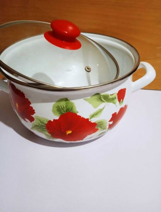 Кастрюля эмалированная 4 л (Турция), новая