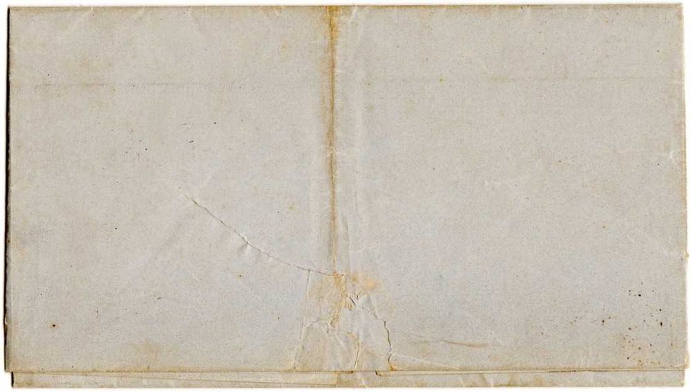 RARA Carta com Selos Postais do Império do Brasil de 1866 D. Pedro II "Barba Preta"