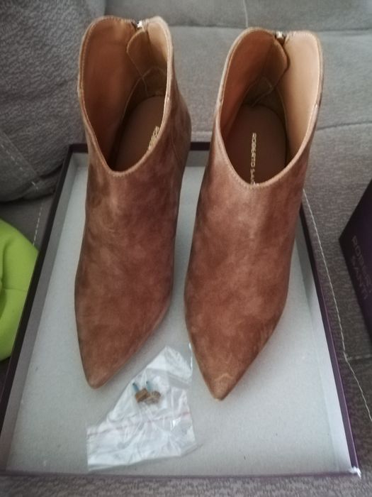 Botki skóra zamsz nowe  rozm. 39