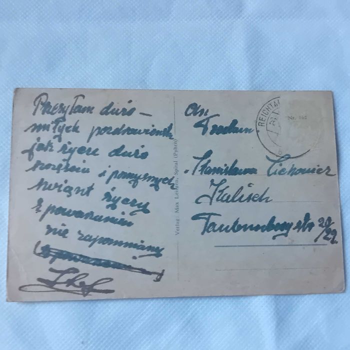 Pocztówka: ścieżka nad strumykiem. III Rzesza.