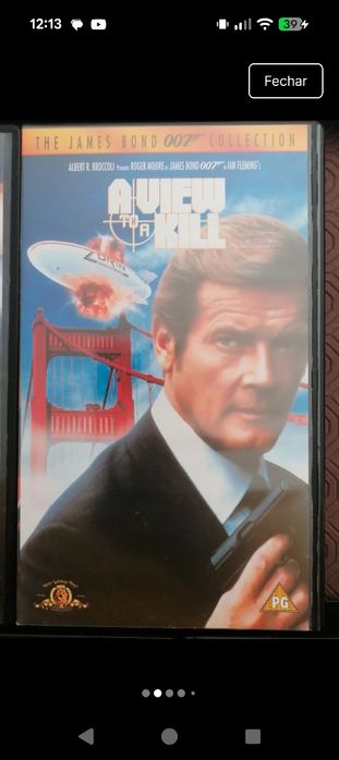5 cassetes VHS da série James Bond 007