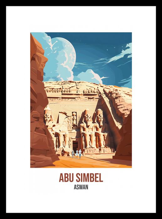 Plakat 20x30cm Abu Simbel, Aswan