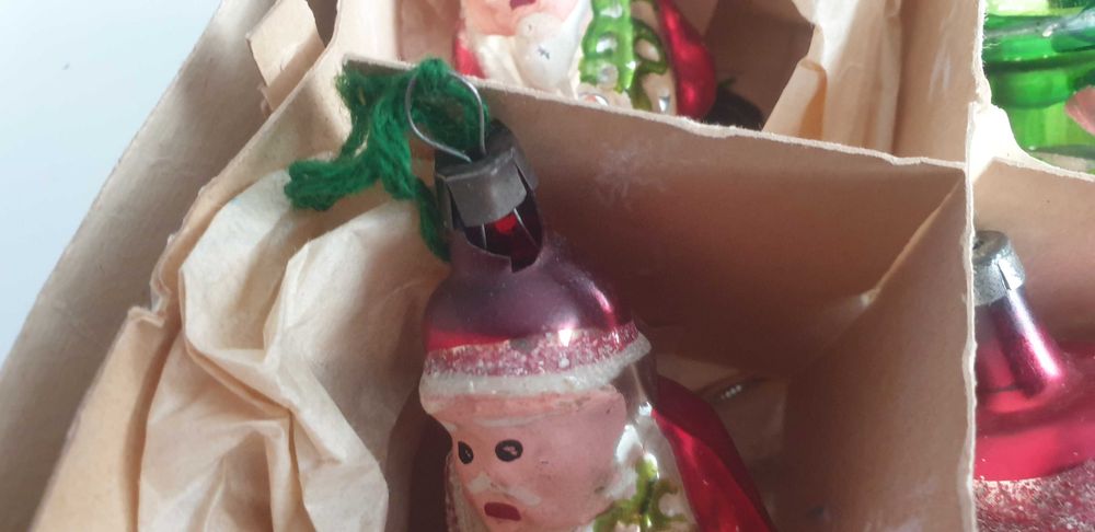 Starocie z Gdyni - Bombki choinkowe szklane kolekcjonerskie zestaw 12