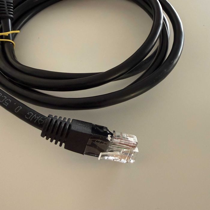 Cabo de Rede Ethernet RJ45 Preto