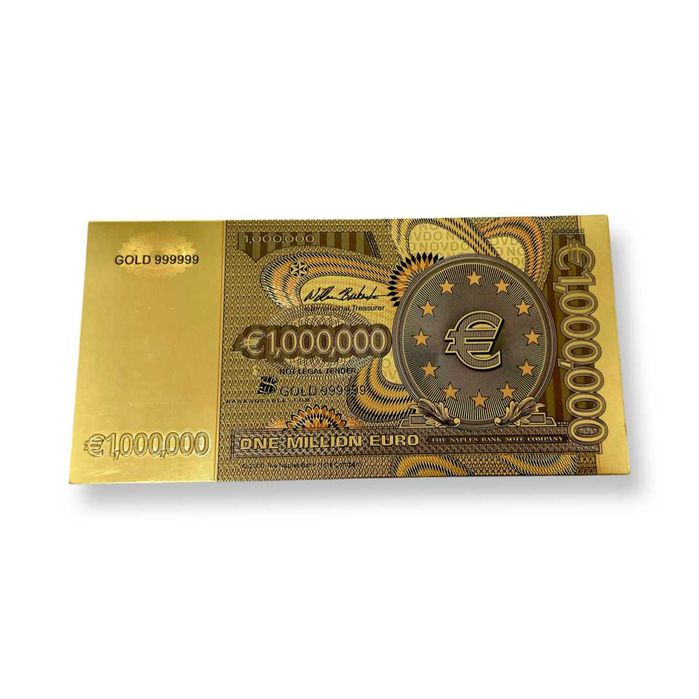Nota Comemorativa de 1 Milhão de Euros – Colecionável e Decorativa