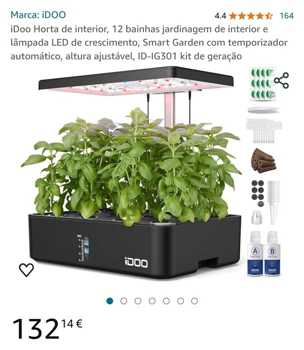 Smart Garden Horta Interior Idoo como NOVA