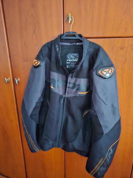 Casaco motard de verão Ixon Draco laranja XXL