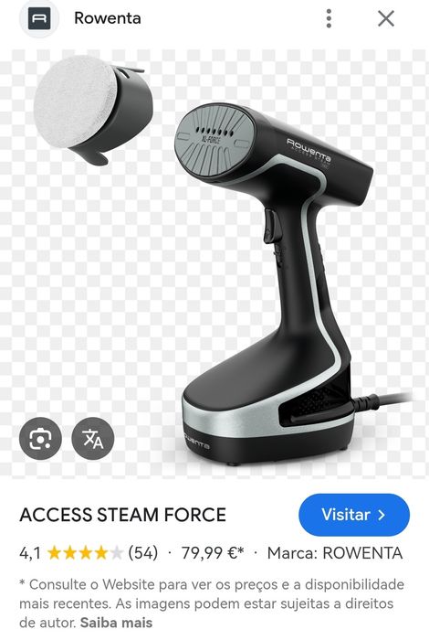 Ferro vertical a vapor Rowenta Acess Steam+ (versão grande)