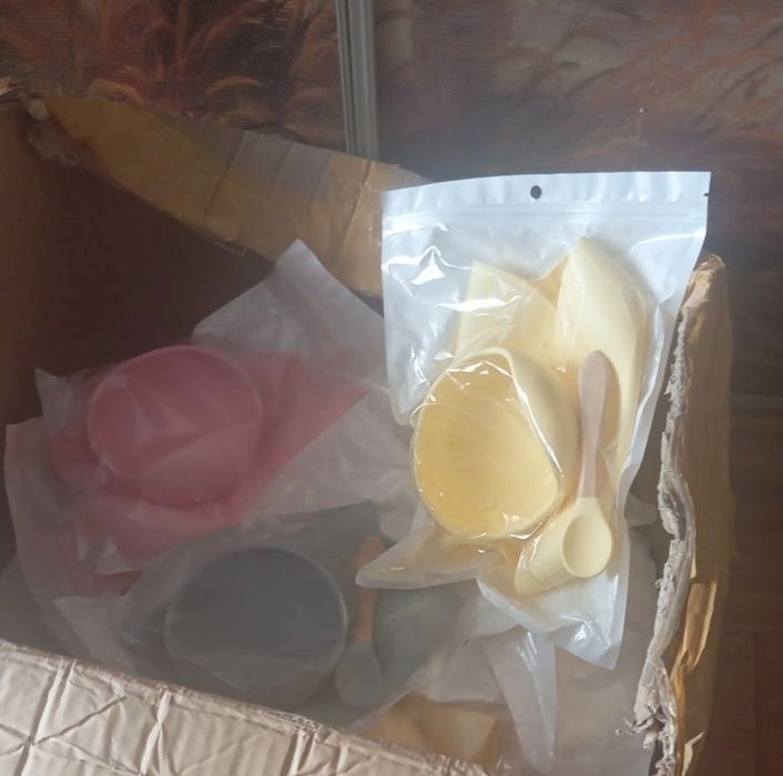 Набор силиконовой посуды Слбнявчик+таоелка+ложка опт