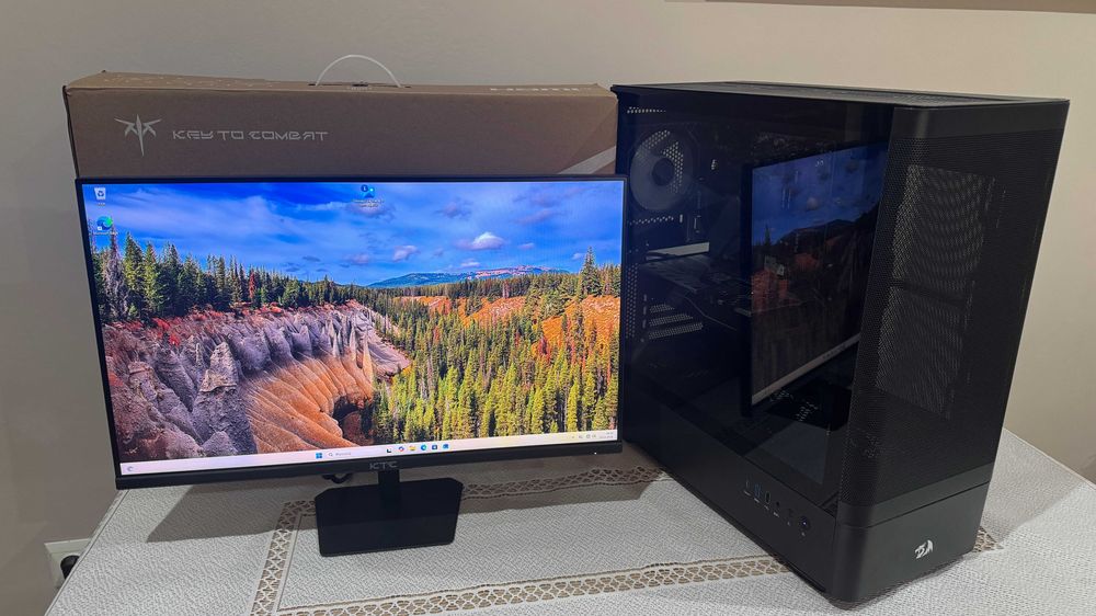 Zestaw Komputer do Gier Ryzen 3 4100/16GB/512GB/RX 480 4GB + Monitor 24 cale 180Hz Nowy !!!