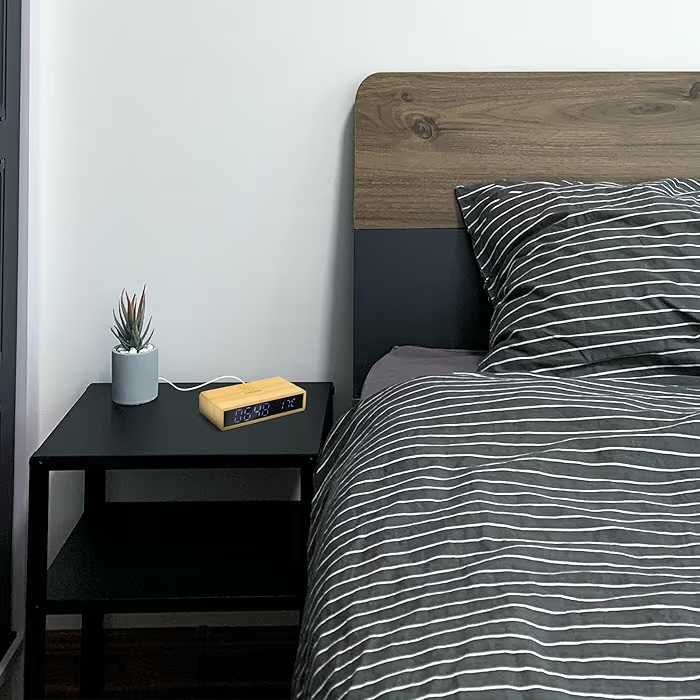 Budzik Cyfrowy LED Mooov Réveil Bamboo | Nowy