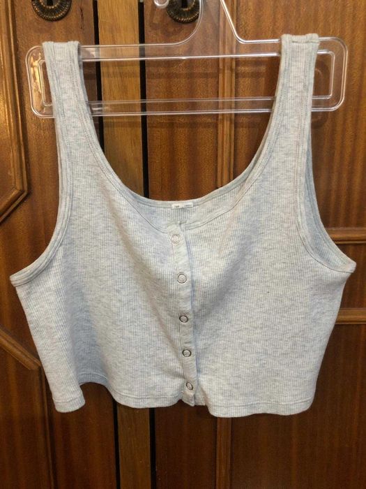 Top malha Cinza claro