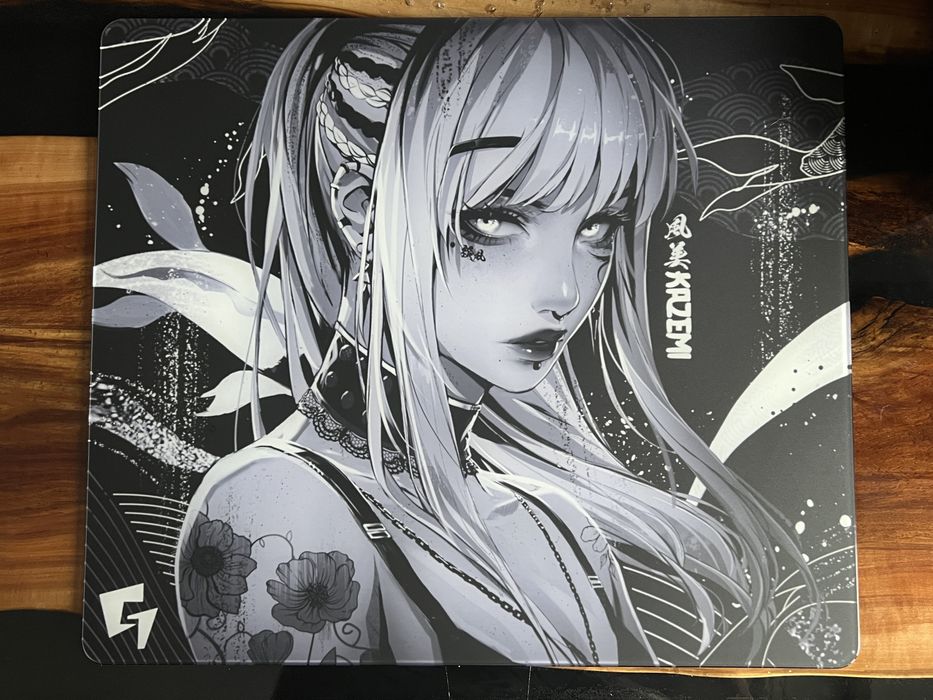 GLSSWRKS Kazemi Mousepad Premium Glass Limited Edition BLACK 490x420mm