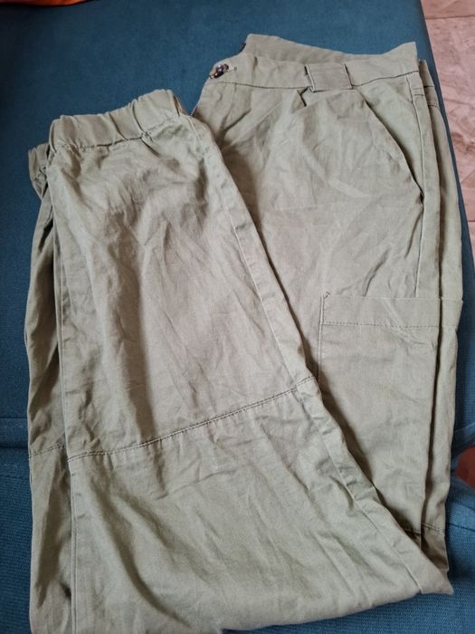 Spodnie, bomberki sinsay, khaki