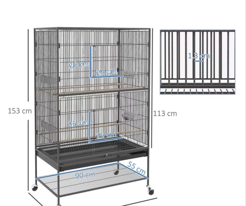 Klatka duza Na papuge