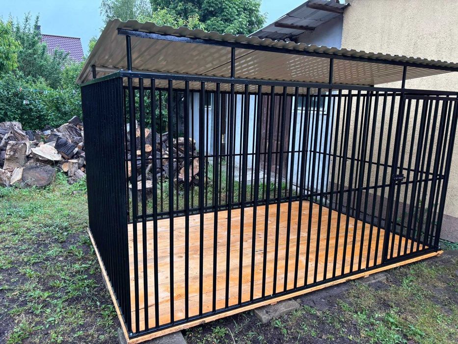 Konstrukcja stalowa_kojec dla psa -DOSTAWA