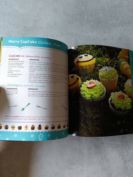 Livro de cozinha e bolos Merry Cupcakes