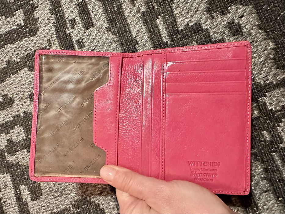 Portfelik na karty Wittchen różowy