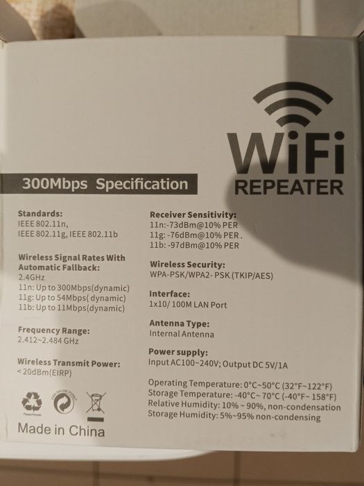 Wzmacniacz Wi fi.
