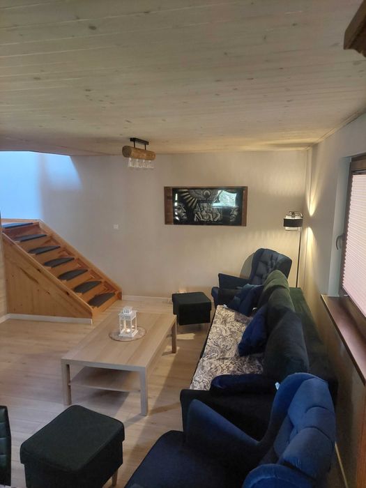 Domek na Kaszubach z ,sauną, banią ruską i basenem.