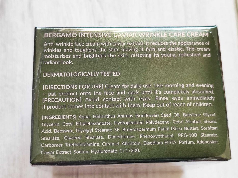 Bergamo Luxury Caviar  krem przeciwzmarszczkowy do twarzy z kawiorem