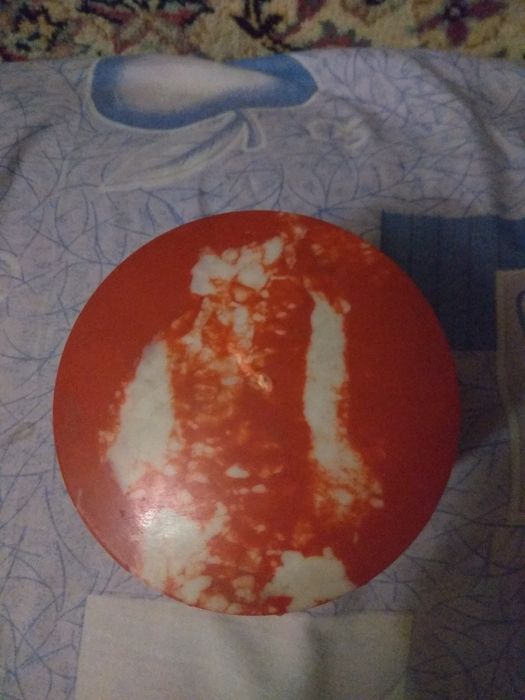 Банка для сыпучих пластиковая под мрамор