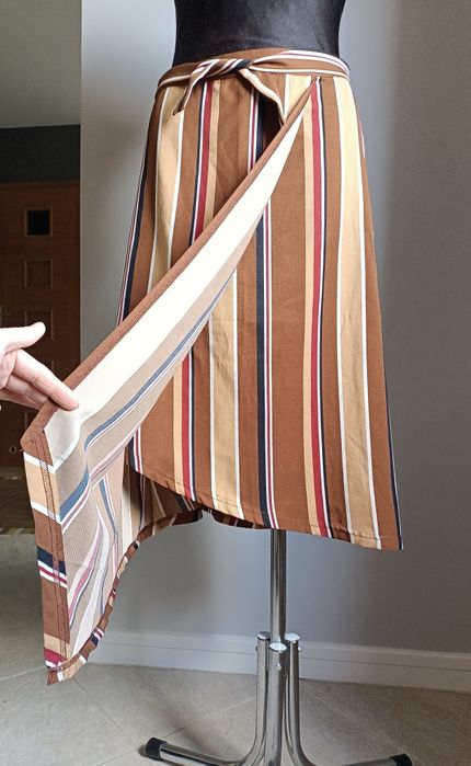 Asymetryczna na zakładkę kopertowa vintage retro Boho Hippie