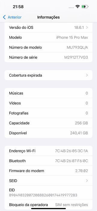 iPhone 15 Pro Max 256GB