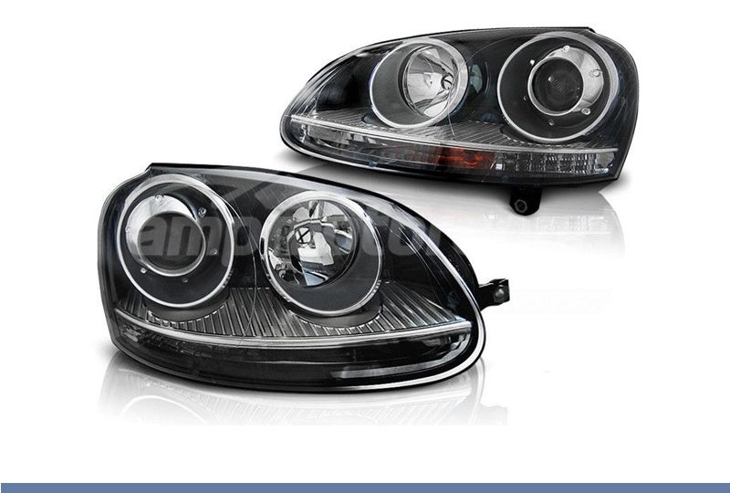FAROIS DIANTEIROS LOOK GTI PARA VOLKSWAGEN GOLF / VARIANT / JETTA MK5