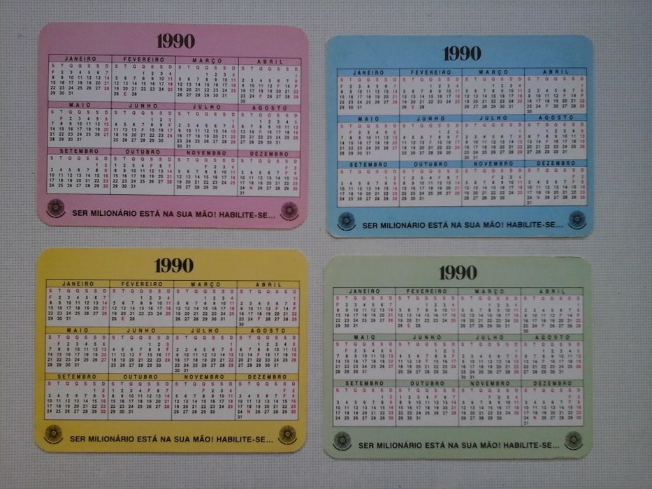 Calendários de bolso tema: Cinema Português