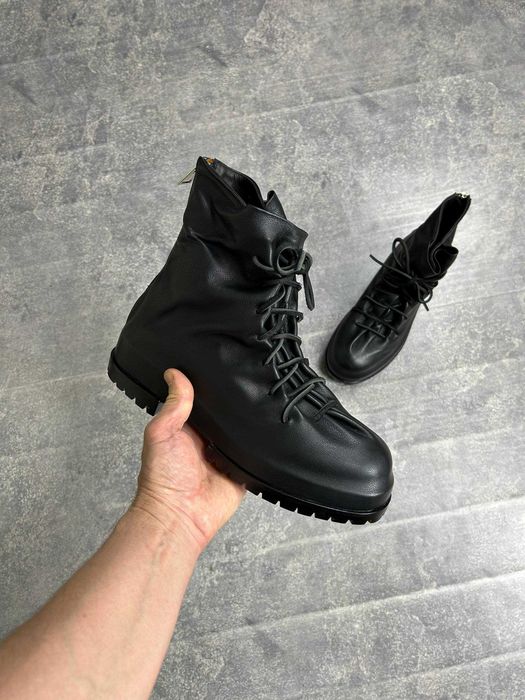 424 MARATHON BOOT Lace back zip черевики чоботи чорні ботинки