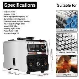 Máquina de solda MIG MMA, IGBT DC Inverter, alimentação automática ,