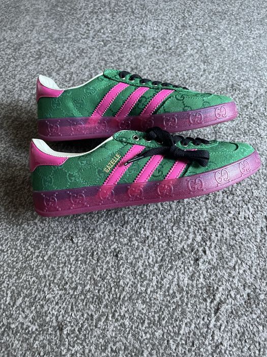 Gazelle Gucci Green GG Monogram