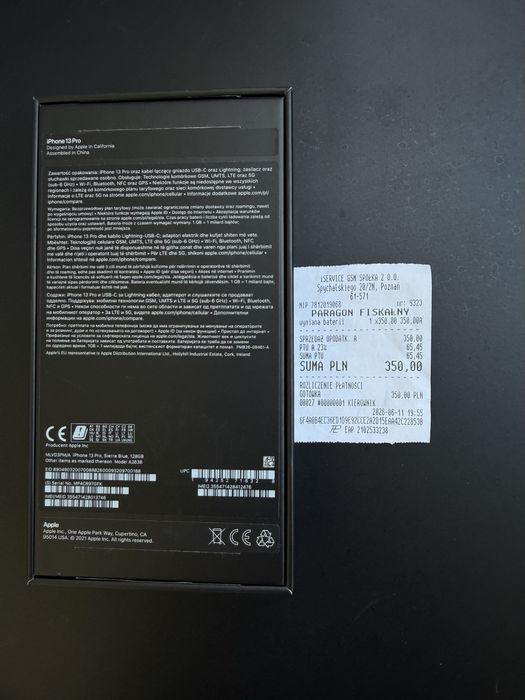 iPhone 13 PRO 128 GB [używany, bateria nowa oryginalna 100%]