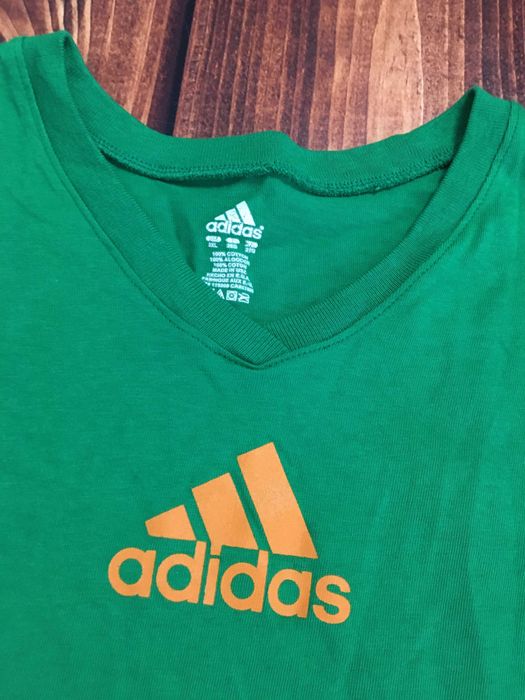 ADIDAS r.L oryginalna koszulka męska zielona