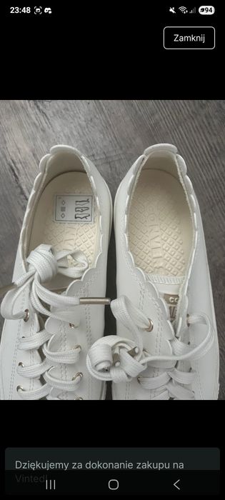 Nowe  białe trampki Converse 37