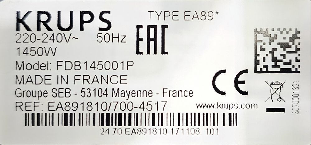 Ekspres KRUPS Evidence EA89